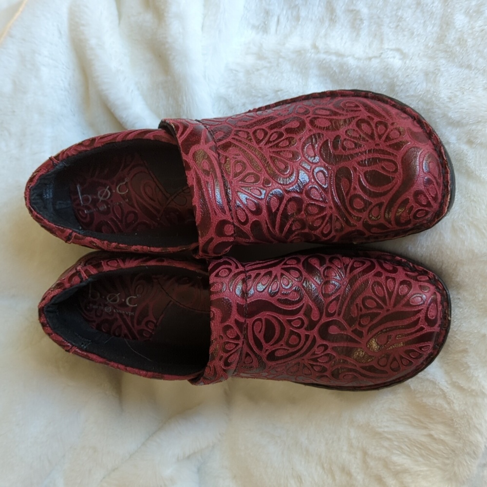 Boc Red Patterned Clogs - image 2